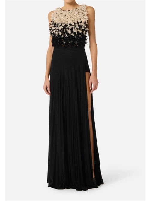 RED CARPET DRESS ELISABETTA FRANCHI | ABR4462E2685 NERO/BURRO